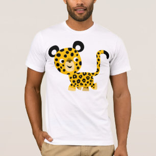 Cute Cartoon Smiling Leopard T-Shirt