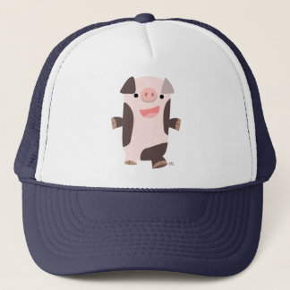Cute Cartoon Smiling Pig Hat