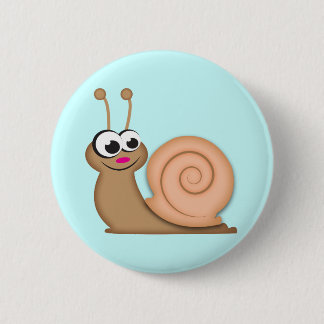Cute Cartoon Snail 6 Cm Round Badge