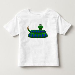 Cute Cartoon Snake Boy's Shirt Toddler
