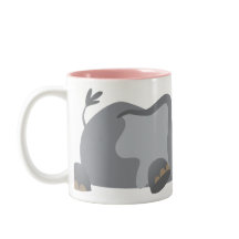 Cute Cartoon Sneaky Elephant Mug