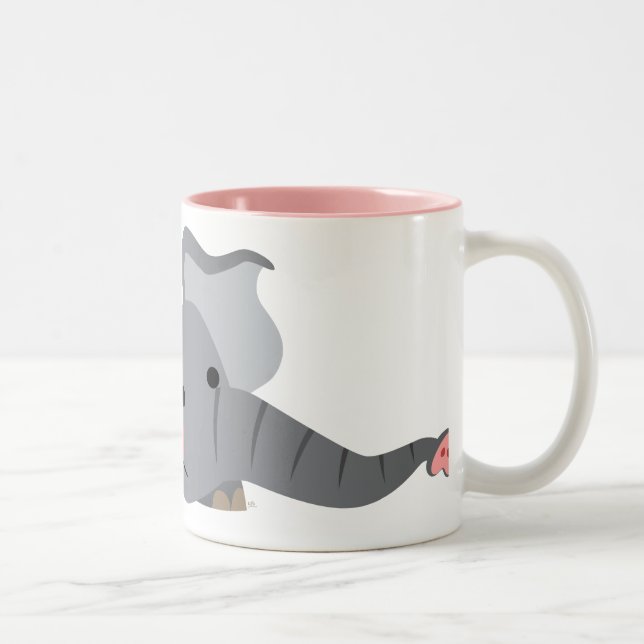 Cute Cartoon Sneaky Elephant Mug (Right)