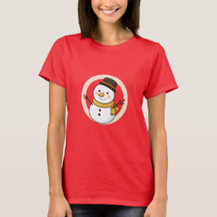 Cute cartoon snowman T-Shirt