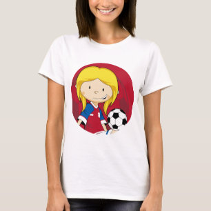 Cute Cartoon Soccer Football T-Shirt