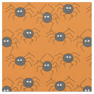 Cute Cartoon Spider Kids Halloween Decor Fabric