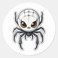 Cute Cartoon Spider Sticker - A Friendly Arachnid