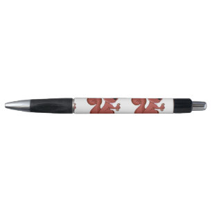 Cute cartoon squirrel with a peanut Pen