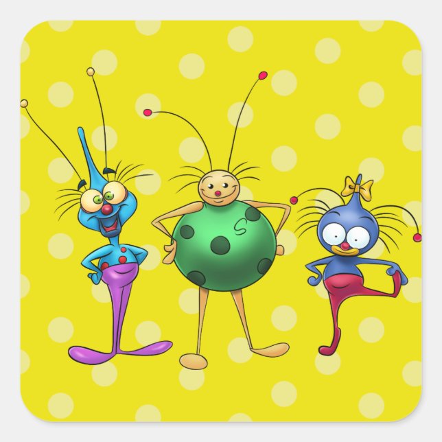 cute cartoon stickers (Front)