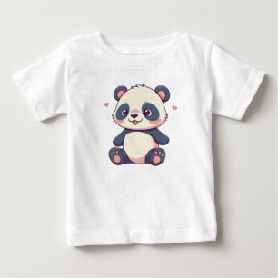 Cute cartoon style kawaii baby panda t shirts