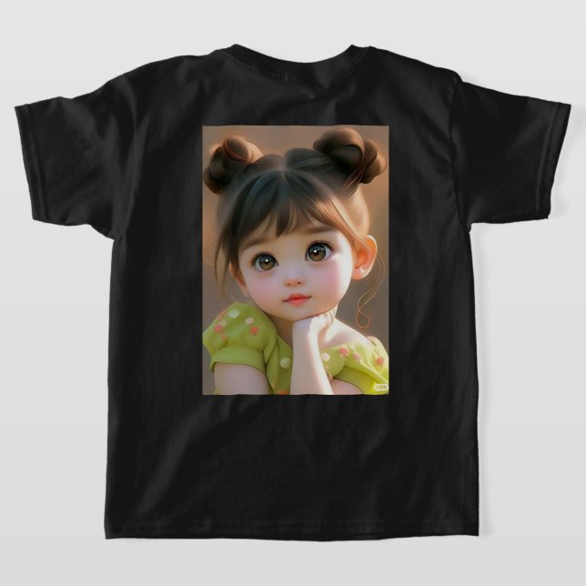Cute Cartoon  T-Shirt (Laydown Back)