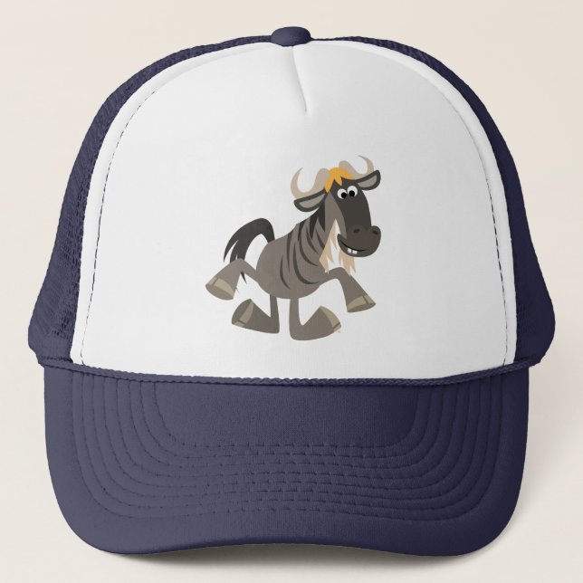 Cute Cartoon Tap Dancing Wildebeest Hat (Front)