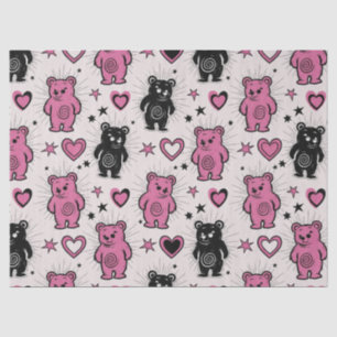 Cute Cartoon Teddy Bear Pattern Tissue Paper