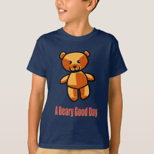 Cute Cartoon Teddy Bear Pun Illustration T-Shirt