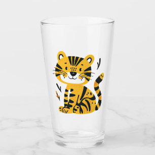Cute cartoon tiger decoration glass