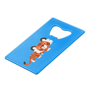 Cute Cartoon Tiger on The Prowl Bottle Opener