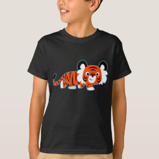 Cute Cartoon Tiger on The Prowl Children T-Shirt