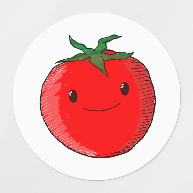Cute Cartoon Tomato (Design 1)