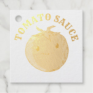 Cute Cartoon Tomato Favour Tags