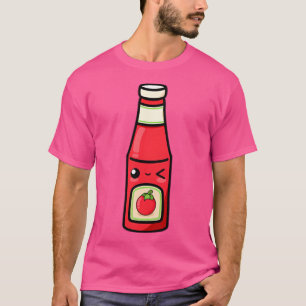 Cute Cartoon Tomato Ketchup T-Shirt