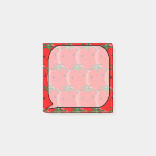 Cute Cartoon Tomato Pattern Custom Post-it Notes