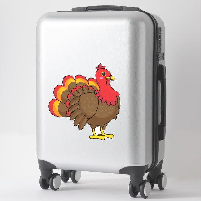 Cute Cartoon Turkey (Suitcase)