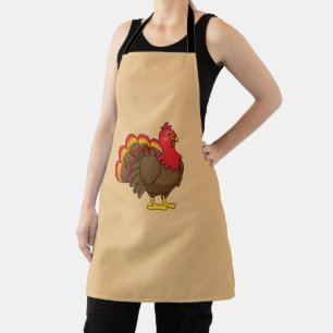 Cute Cartoon Turkey Apron