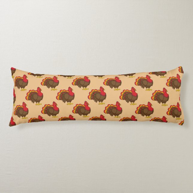 Cute Cartoon Turkey Body Cushion (Front)