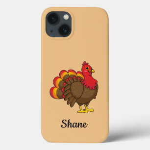 Cute Cartoon Turkey Personalise iPhone 13 Case