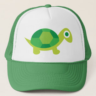 Cute Cartoon Turtle Lover's Casual Trucker Hat 