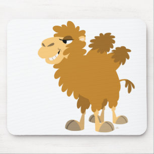 Cute Cartoon Two-Humped Camel Mousepad