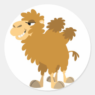 Cute Cartoon Two-Humped Camel Sticker