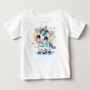 Cute Cartoon Unicorn Baby & Toddler T-Shirt Design