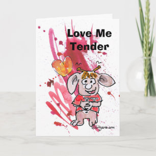Cute Cartoon Valentine Card
