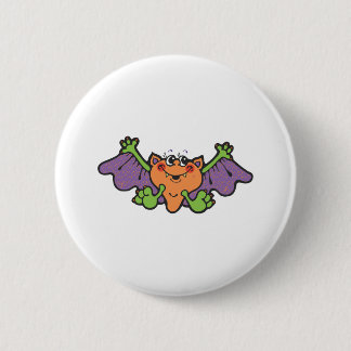 cute cartoon vampire bat 6 cm round badge