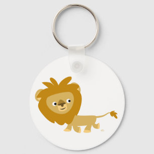 Cute Cartoon Walking Lion Keychain