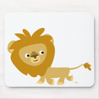 Cute Cartoon Walking Lion Mousepad