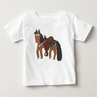 Cute Cartoon Western Horse Baby T-Shirt