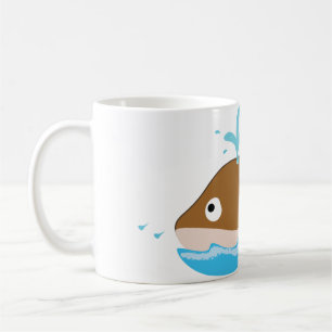 cute cartoon whale mug