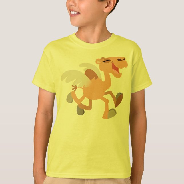 Cute Cartoon Winged-Camel Children T-Shirt (Front)
