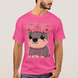 Cute Cartoon Wombat Lover Funny Wombat Australian T-Shirt