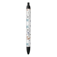 Cute cartoon woodland animals pattern monogram