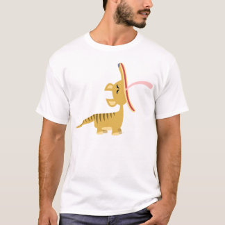 Cute Cartoon Yawning Thylacine Children T-Shirt