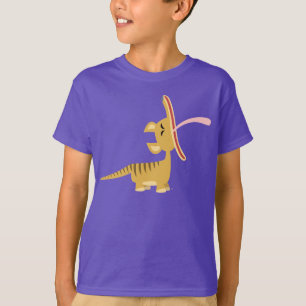 Cute Cartoon Yawning Thylacine Kids T-Shirt