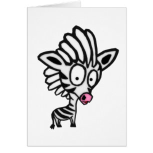 Cute Cartoon Zebra
