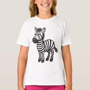 Cute Cartoon Zebra – Adorable Safari animal T-Shirt