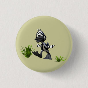 Cute Cartoon Zebra Duck 3 Cm Round Badge