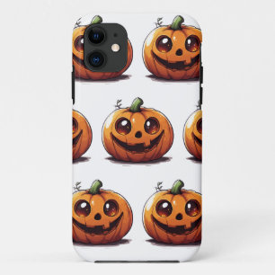 Cute carved Halloween pumpkin cartoon design Case-Mate iPhone Case
