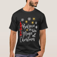 Cute Casual Believe in Magic of Christmas Tree Buf