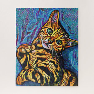 Cute Cat 684 Multicolor Kitten Jigsaw Puzzle