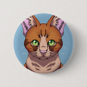 Cute Cat 6 Cm Round Badge